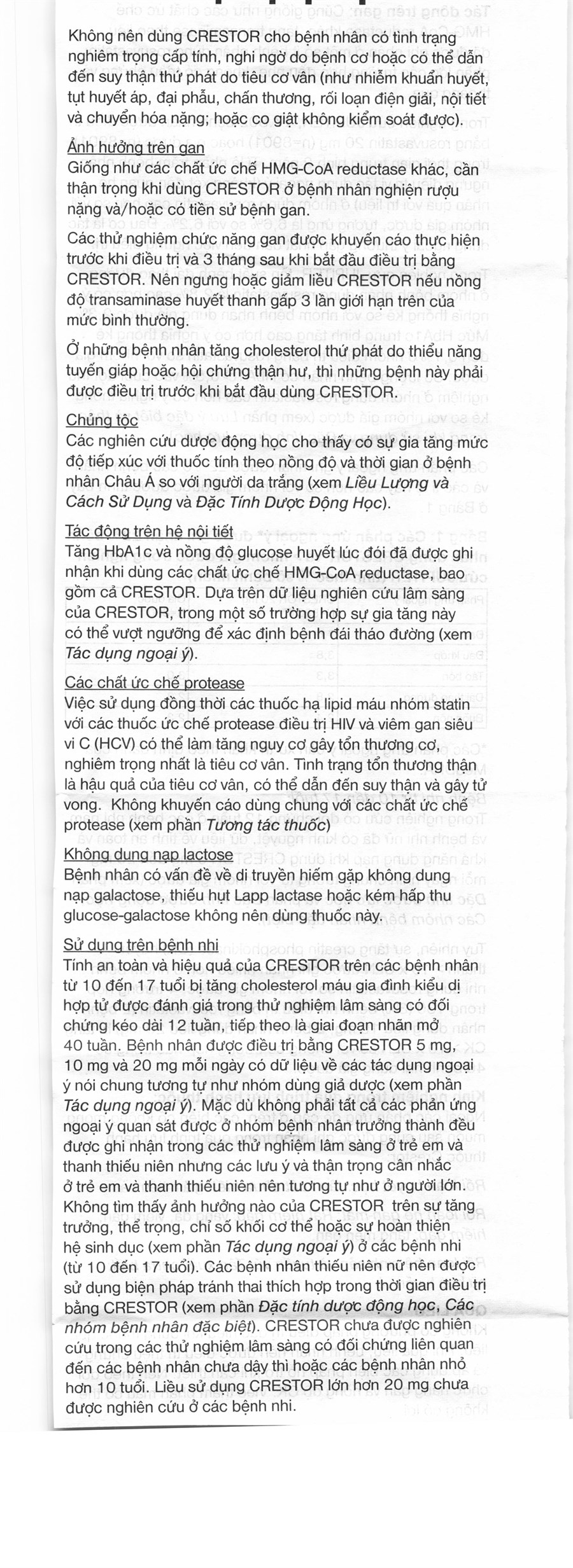 Crestor 5mg trị rối loạn lipid máu